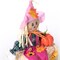 Gardenised 18 Inch Sitting on Straw and Hay Bales Multicolor Trio Scarecrows for Halloween, Fall and All Time Season Garden Decor, Perfect to Add a Festive Touch to Your Lawn